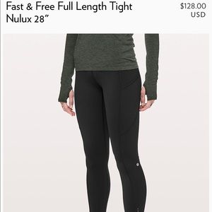 Lululemon Fast & Free Leggings